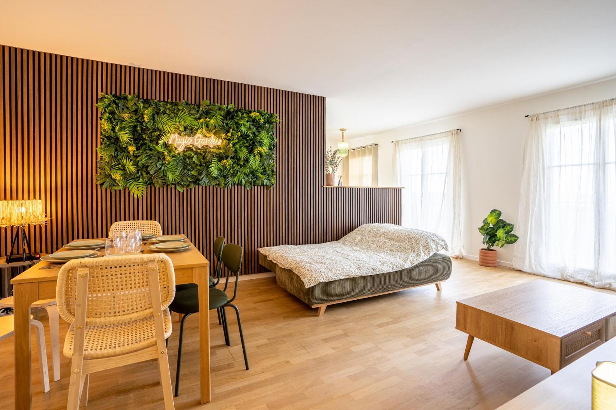 Magic Garden 6 Personnes Parking Prive A 20M Du Rer Apartment Serris Luaran gambar